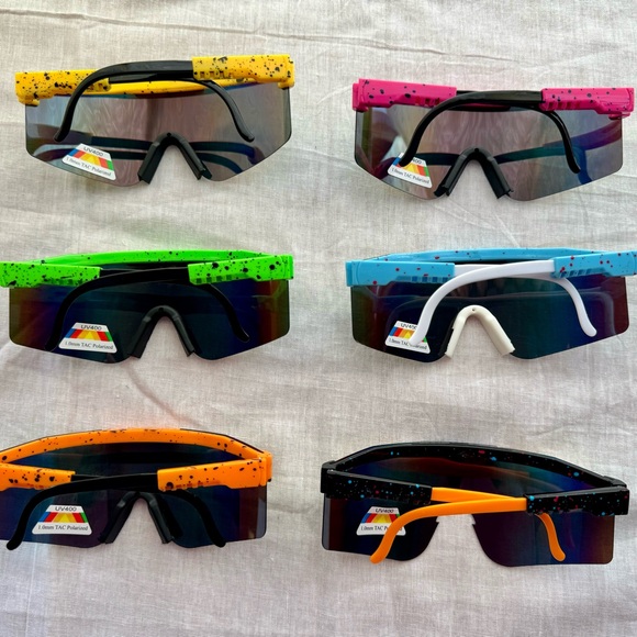 Sport Shield Sunglasses with Color Mirror ( Choose Any Color ) - Picture 2 of 14